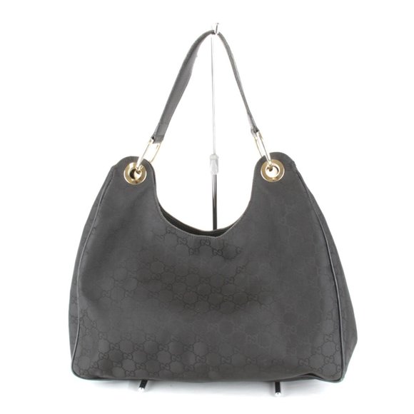 GUCCI 257268/204046 Shoulder bag Black Nylon - Picture 1 of 10
